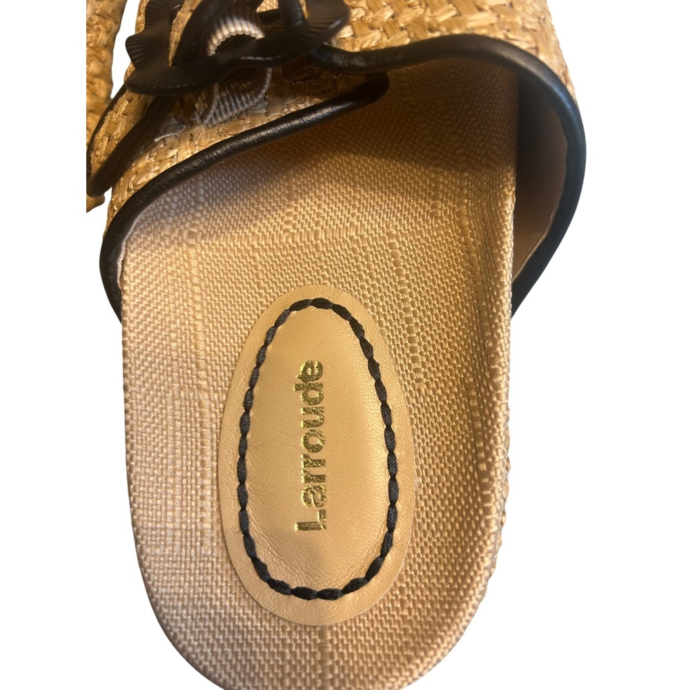Larroude Raffia Platform Slides – NEW - image 5